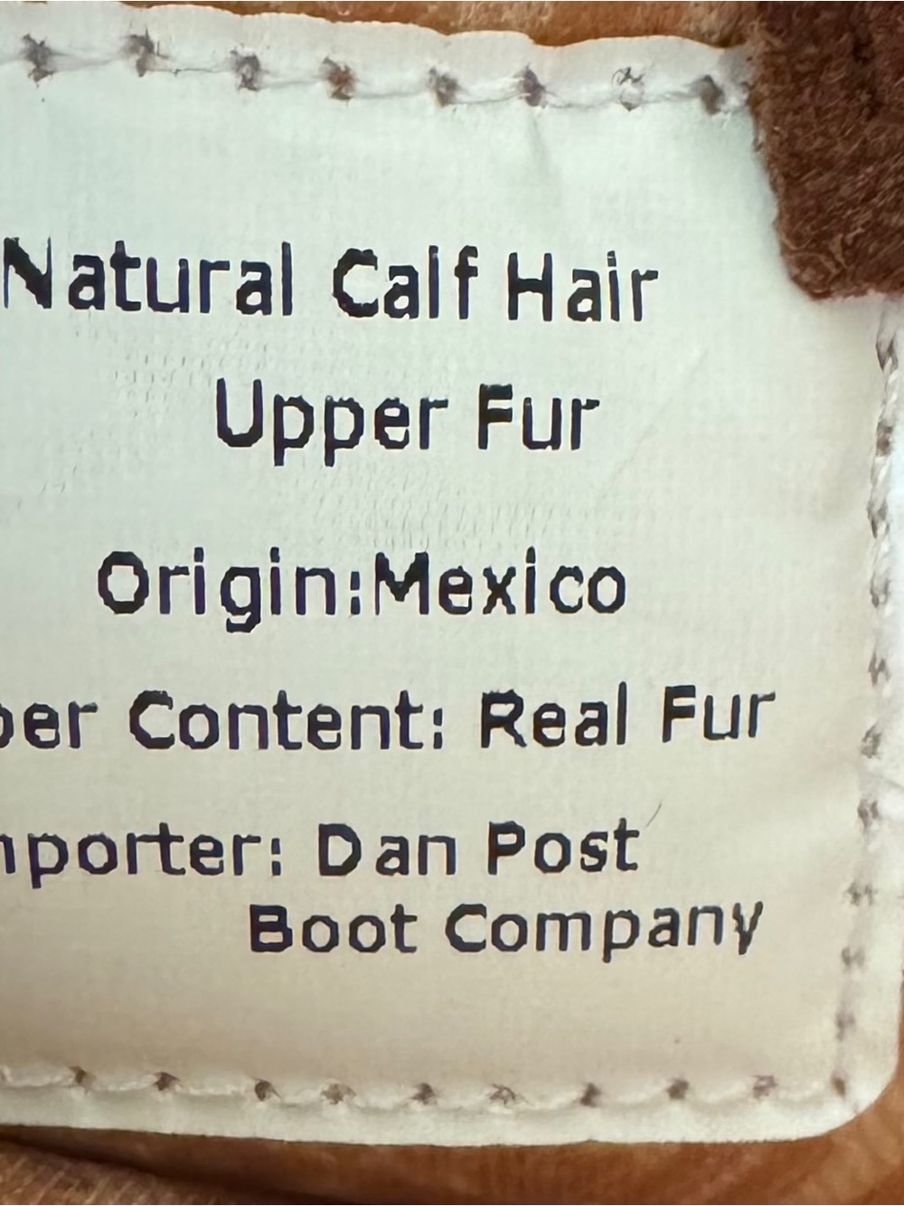 Dingo "Rodeo Queen Bootie Brown Suede & White Calf Hair Size 9.5 - Picture 6 of 11
